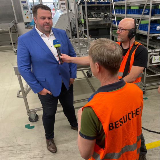 Dreharbeiten bei KWD Dreharbeiten bei KWD